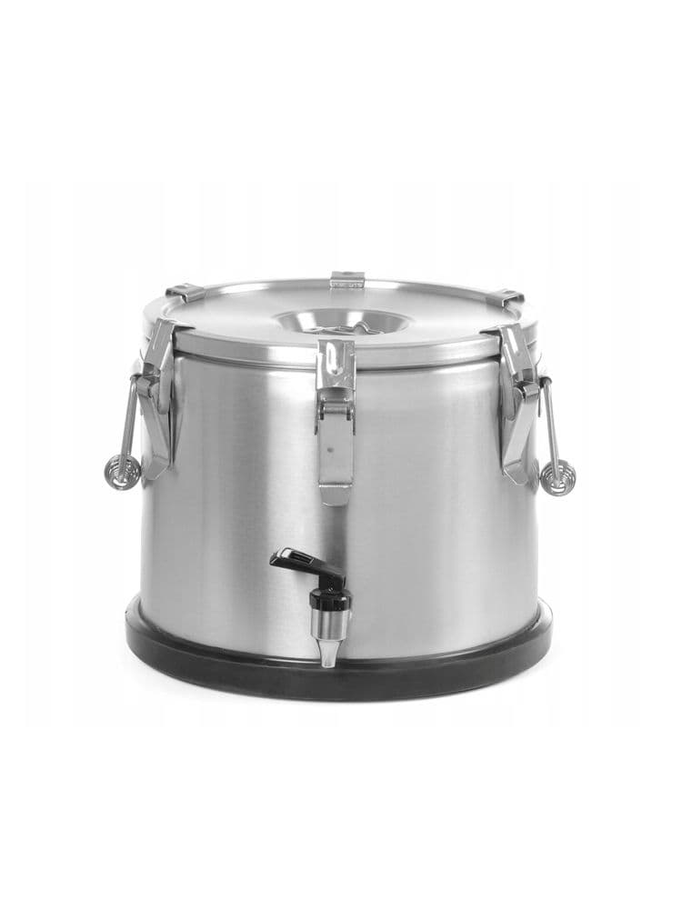 Термос із неіржавної сталі для транспортування їжі, з краном 15 л 710135 Hendi - зображення 1