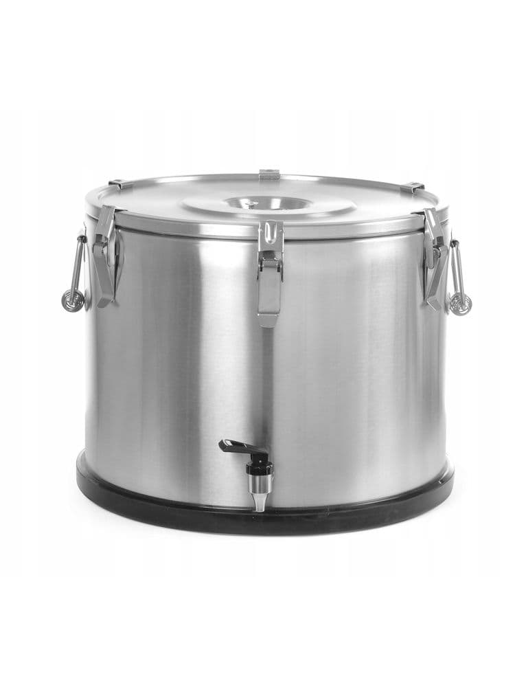 Термос із неіржавної сталі для транспортування їжі, з краном 50 л. 710333 Hendi Stainless steel - зображення 1