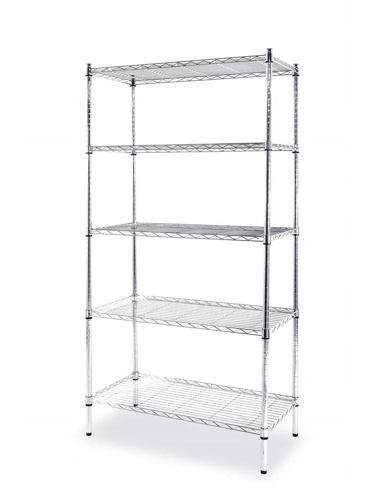 Стелаж складський - 5 полиць, 455x910x1840(H) мм 812204 Hendi - зображення 1