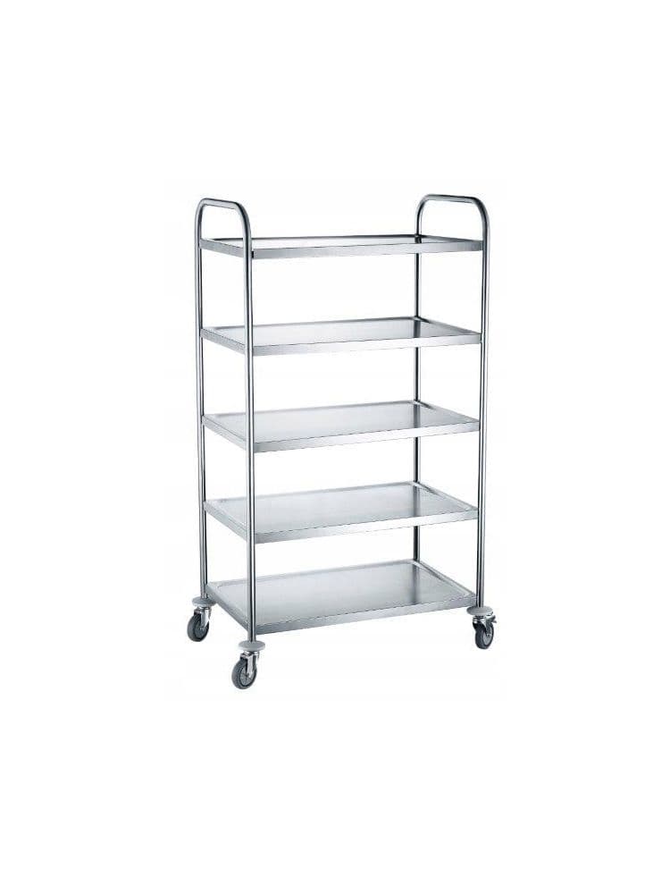 Візок сервірувальний 5 полиць 830x510 мм 810125 Hendi Stainless steel - зображення 1