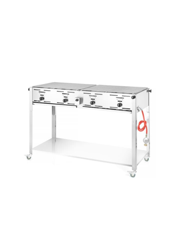 Гриль газовий Master Quattro 1270x525x(H)840 мм, 22 кВт 154908 Hendi 18/0 Stainless steel - зображення 1