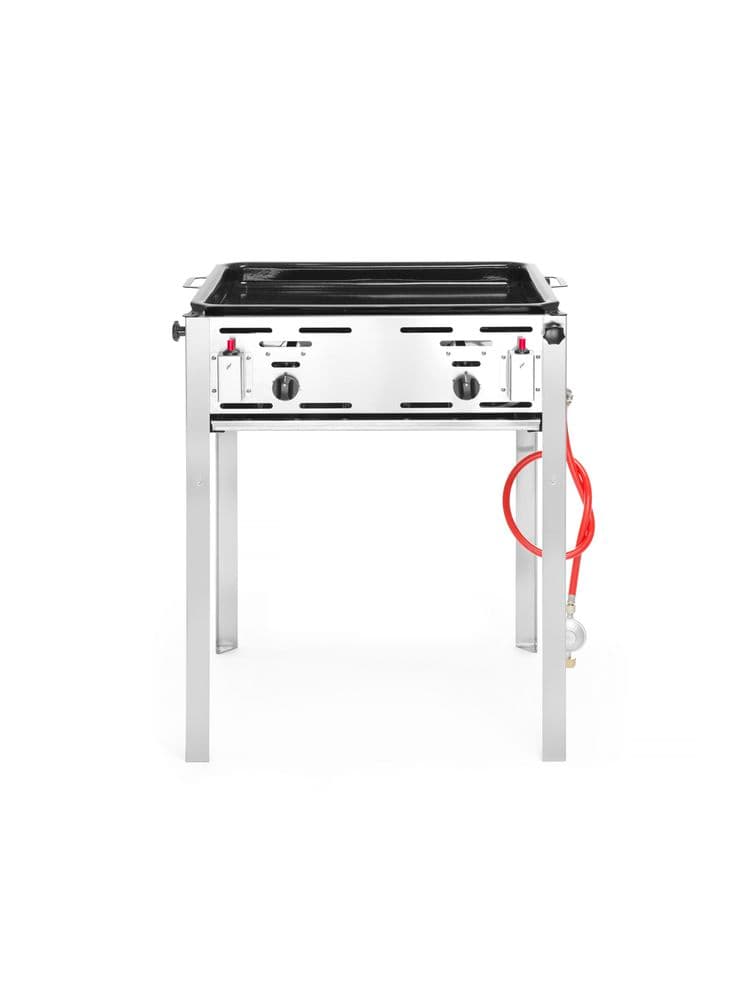 Гриль газовий Grill Master MAXI GN 2/1 - підлоговий, 9.2кВт, 650x540x840(H) мм 154717 Hendi Chrome-plated;18/0 Stainless steel - зображення 1