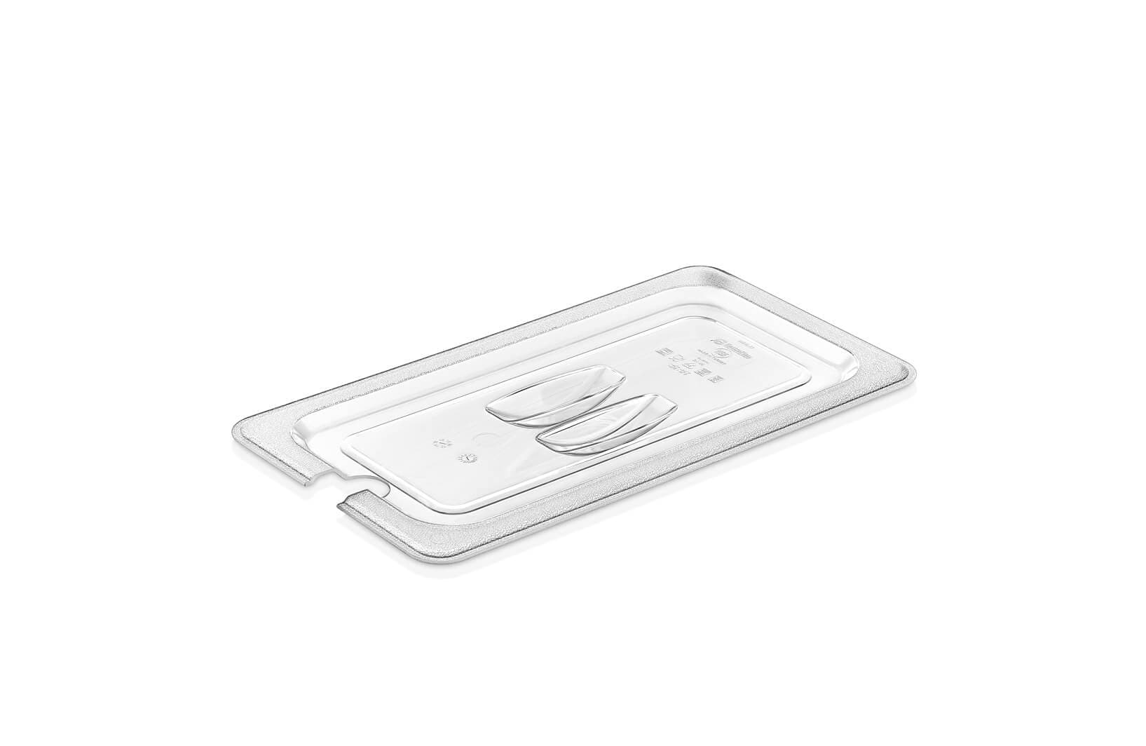 Кришка для гастроємності з полікарбонату GN 1/3 з вирізом GNPL--0013N Gastro Plast PC Прозорий - зображення 1