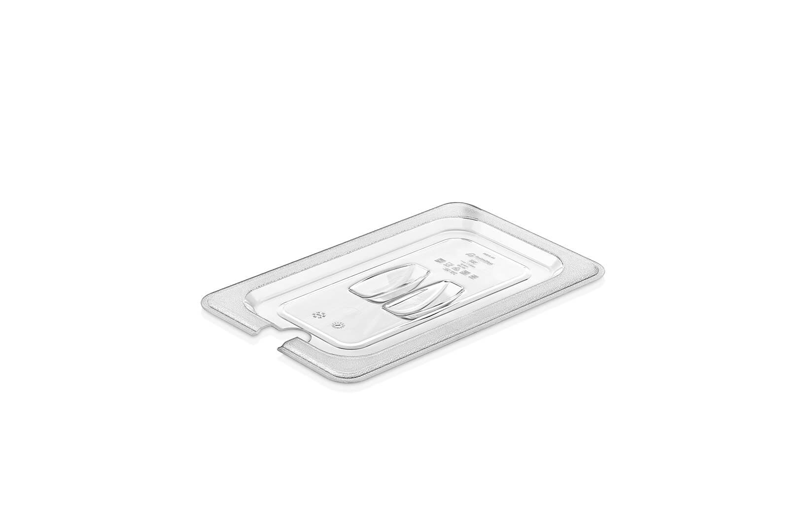 Кришка для гастроємності з полікарбонату GN 1/4 з вирізом GNPL--0014N Gastro Plast PC Прозорий - зображення 1