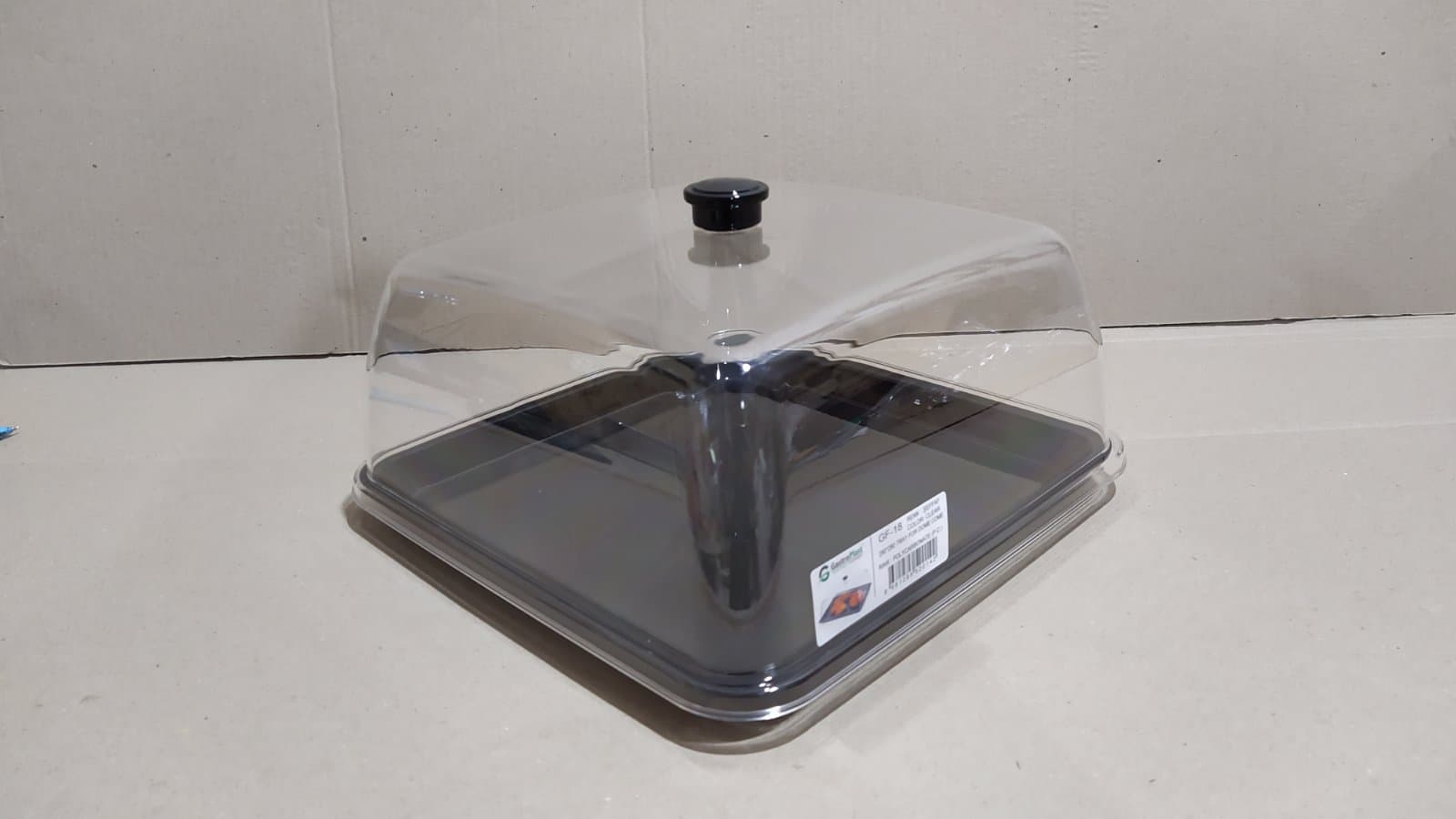 Кришка-купол 280х280, сумісна з GFT--0018BL GF--0018 Gastro Plast PC Прозорий - зображення 1