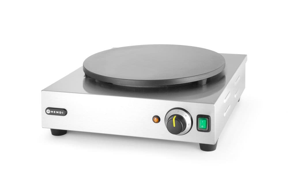 Поверхня для млинців одинарна - 230V / 3000W - 470x509x(H)161 mm 212028 Hendi Stainless steel - зображення 1