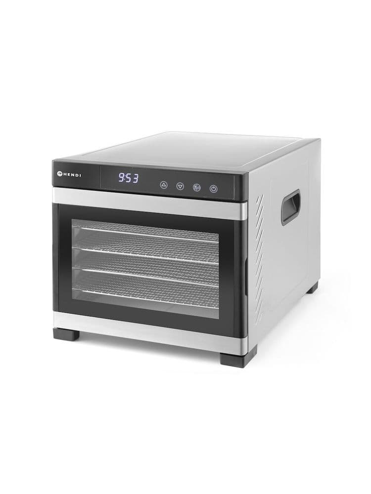 Сушарка для харчових продуктів Profi Line - цифрова панель управління, 6 полиць, 340x450x(H)311 мм 229033 Hendi PP (Polypropylene);Stainless steel - зображення 1