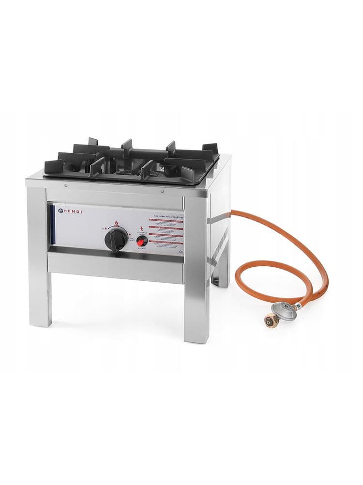 Плита-табурет газова Profi Line, 6,0 кВт, 425x425x400(H) мм 147108 Hendi 18/0 Stainless steel - зображення 1