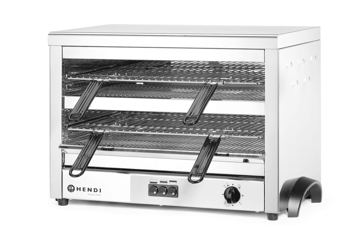 Гриль кварцовий Maxi GN 1/1, HENDI, 400V/4500W, 682x528x(H)455mm 264331 Hendi Stainless steel - зображення 1