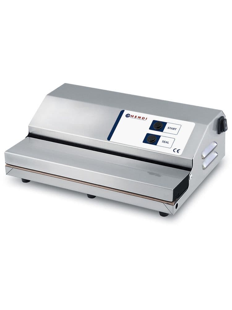 Вакуум-пакувальна машина Kitchen Line 350 - безкамерна, 230В/250Вт, 370х260х(В)130мм 975336 Hendi Stainless steel - зображення 1