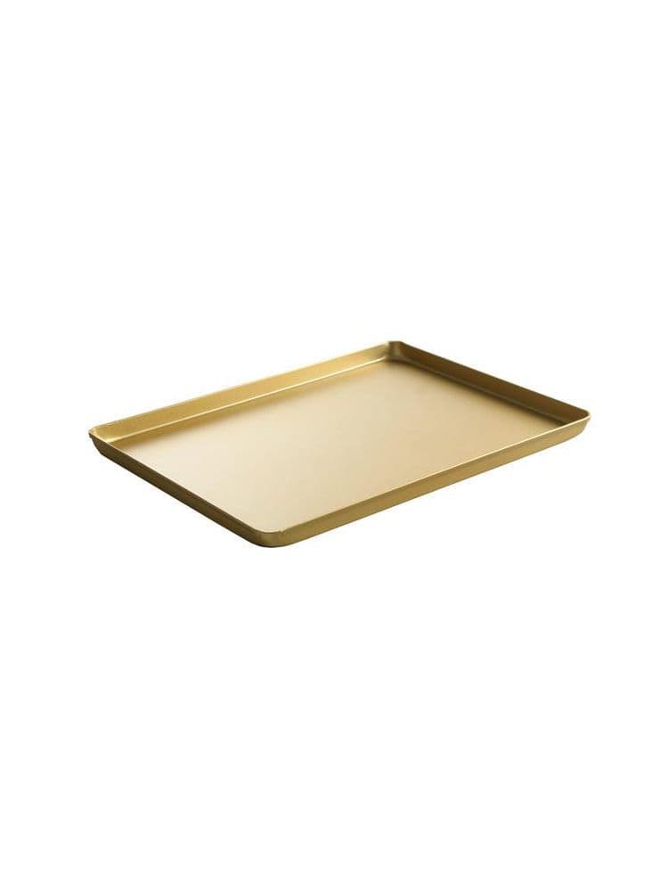 Піднос кондитерський - золотий, 400x300x(H)20 мм 808566 Hendi - зображення 1