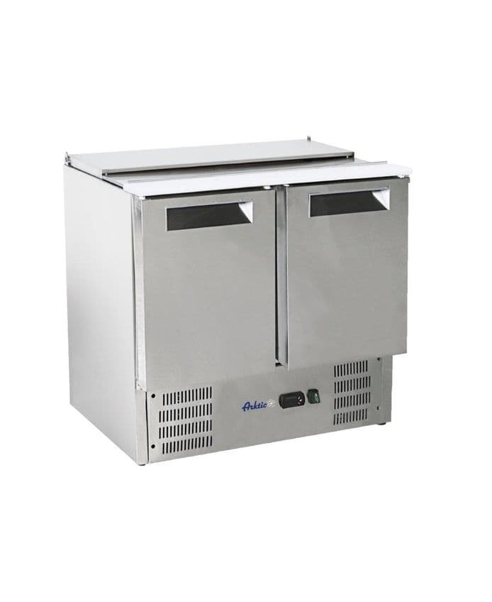 Стіл холодильний для салатів 2-дверний з відкидною кришкою 236161 Hendi Stainless steel - зображення 1