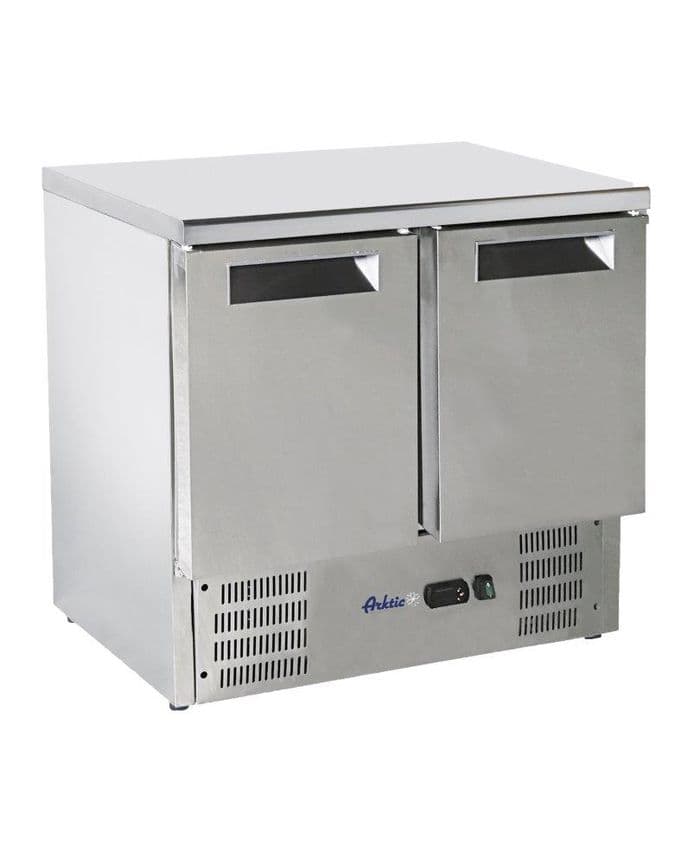 Стіл холодильний, 2-дверний зі стільницею з неіржавної сталі 236130 Hendi Stainless steel - зображення 1