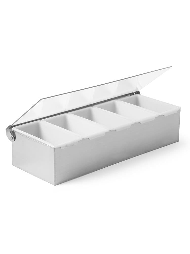 Контейнер для бармена - 5 лотків, 375x140x90(H) мм 552100 Hendi HDPE (High density Polyethylene) - зображення 1