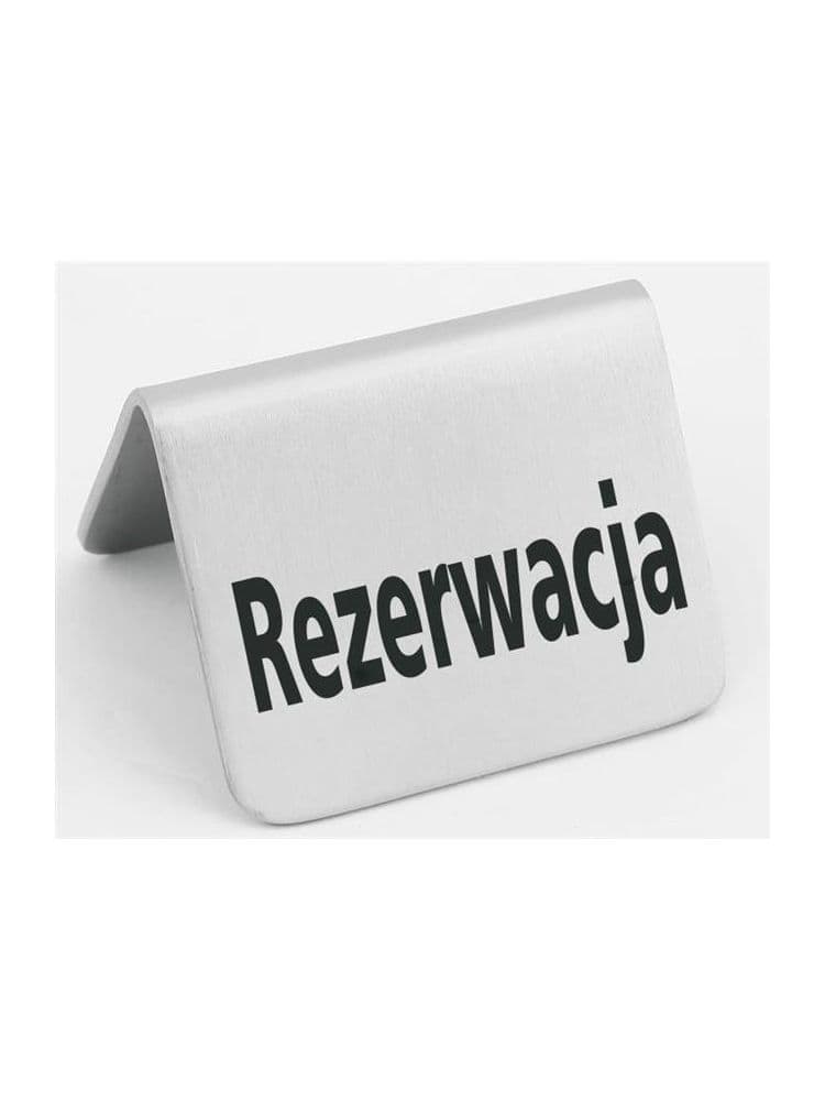 Табличка інформаційна – настільна «Rezerwacja» 663714 Hendi - зображення 1