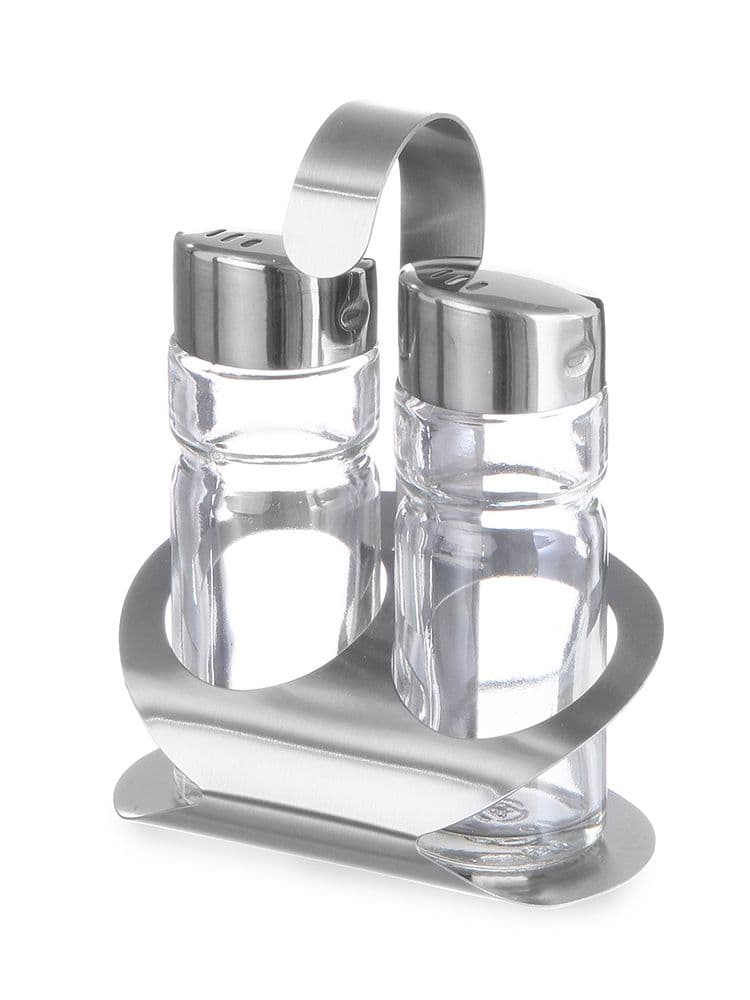 Набір для спецій із 2 частин (сіль, перець) 465301 Hendi 18/0 Stainless steel - зображення 1