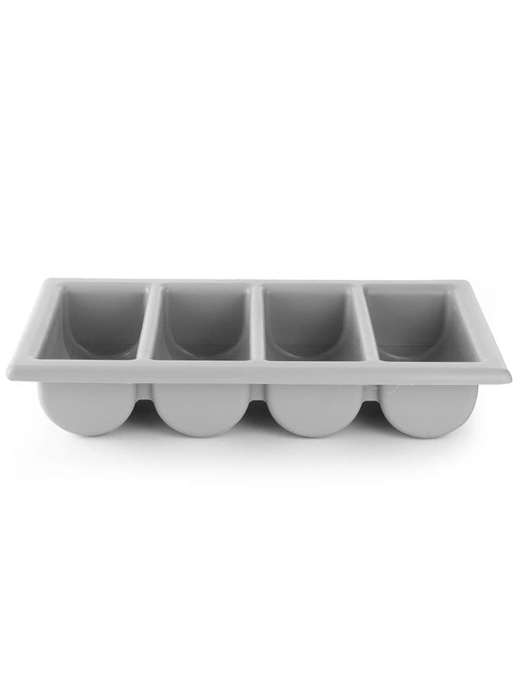 Контейнер для столових приладів GN 1/1, 4 секції, сірий, 530x325x100 мм 552308 Hendi - зображення 1