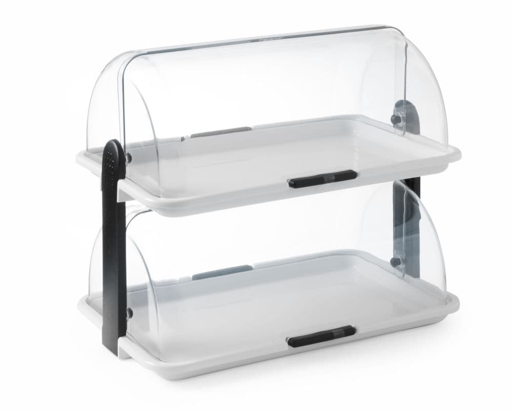 Вітрина подвійна, 465x310x(H)410 мм 871713 Hendi PP (Polypropylene);PS (Polystyrene) - зображення 1