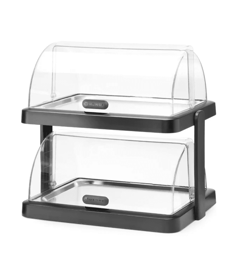 Вітрина подвійна охолоджувана, 440x320x(H)440 мм 871812 Hendi UNIQ ABS (Acrylonitril-butadieen-styrene);SAN (Styrene acrylonitrile resin) - зображення 1