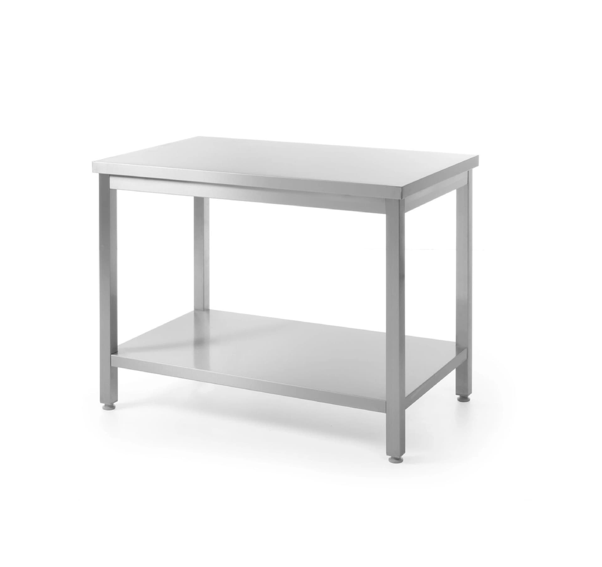Стіл центральний з полицею, на болтах 800x700x (H) 850 815830 Hendi Stainless steel - зображення 1