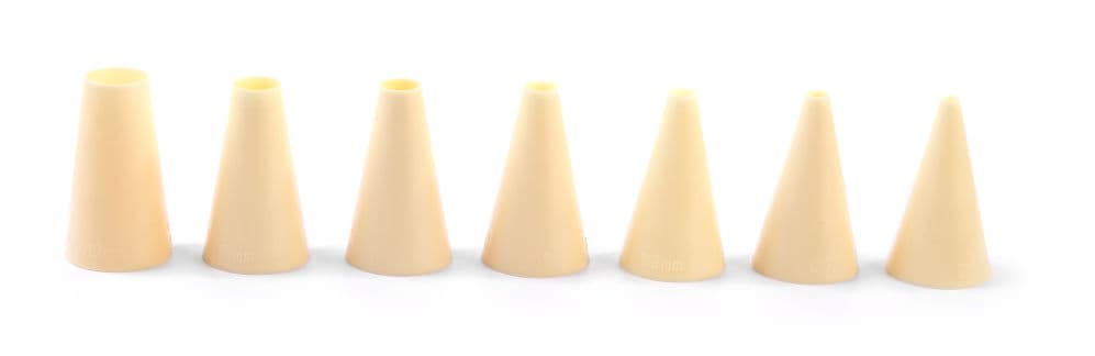 Насадки для кондитерських мішків, форма проста, 7 шт., Ø4,6,8,10,12,14,16 мм, PP 551011 Hendi PP (Polypropylene) - зображення 1