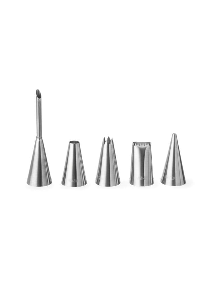 Насадки для кондитерських мішків, різні, 5 шт., SS 551592 Hendi 18/10 Stainless steel - зображення 1