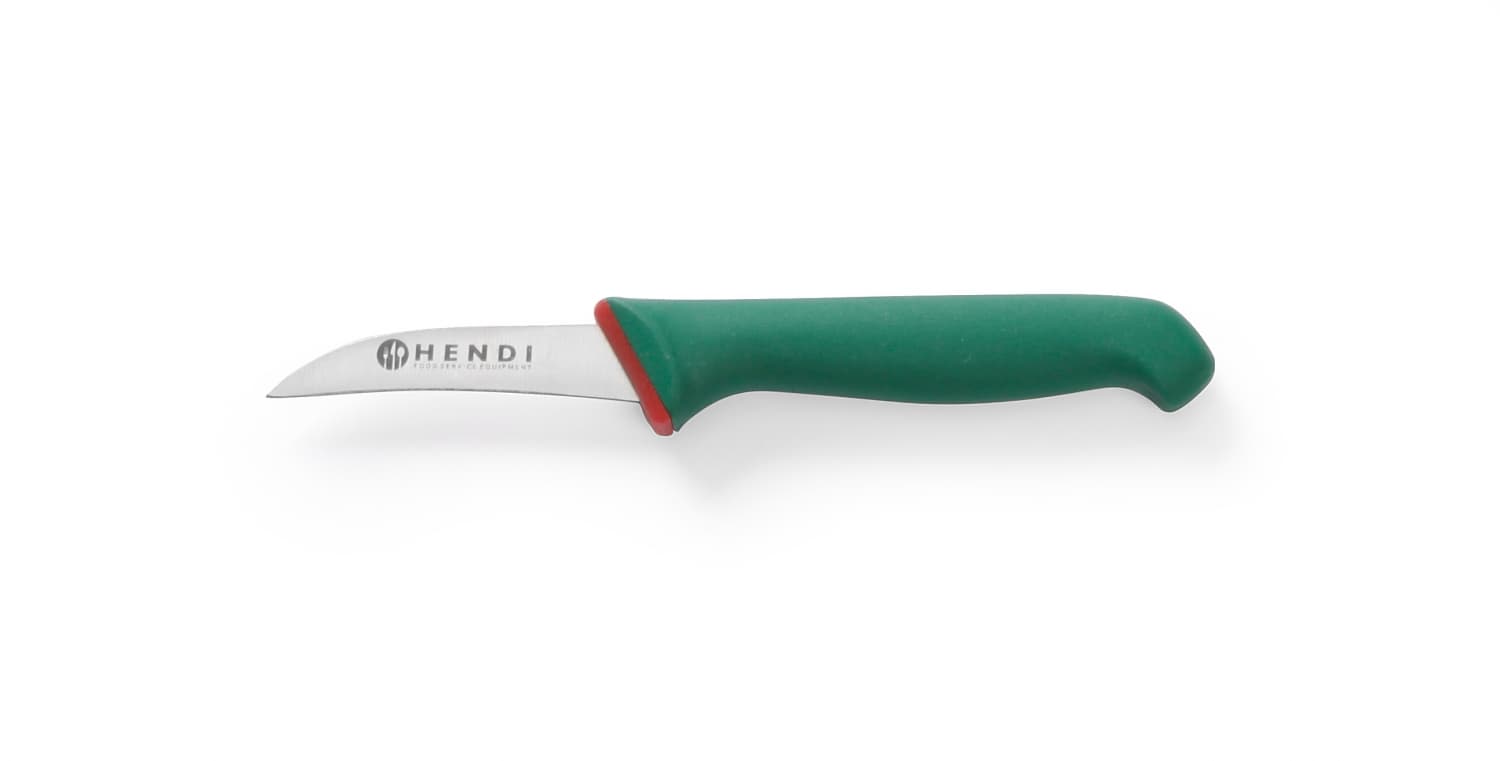 Ніж для чищення овочів із вигнутим лезом Green Line, 70 мм 843802 Hendi Stainless steel;PP (Polypropylene) - зображення 1