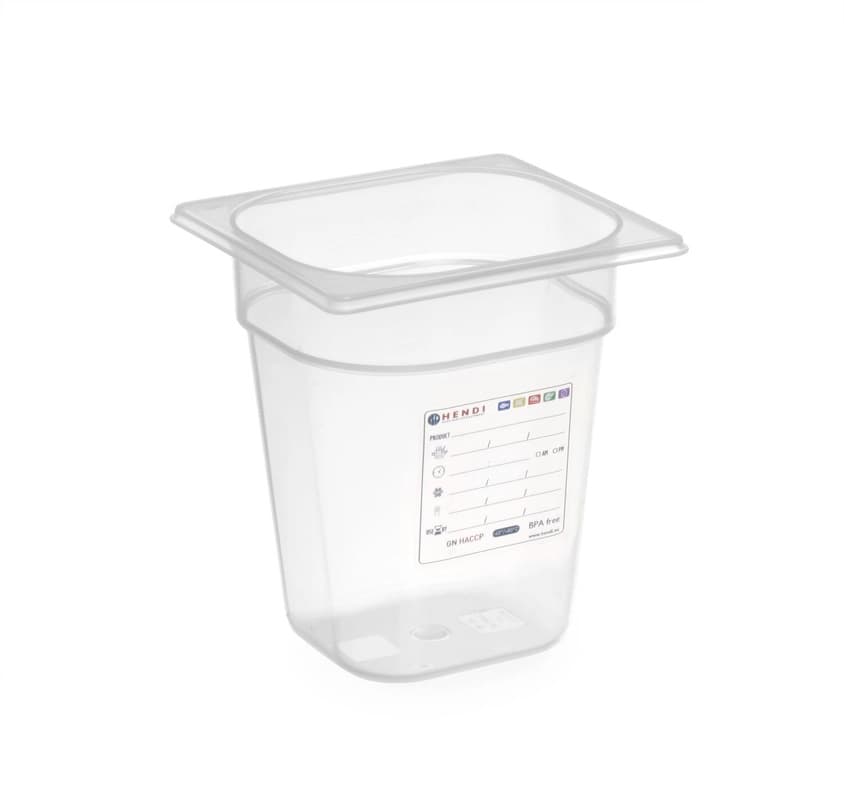 Гастроємність HACCP із поліпропілену GN 1/6 (H)65 мм 880487 Hendi PP (Polypropylene) - зображення 1