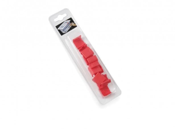 Кліпси для гастроємностей HACCP - червоний 880661 - зображення 1