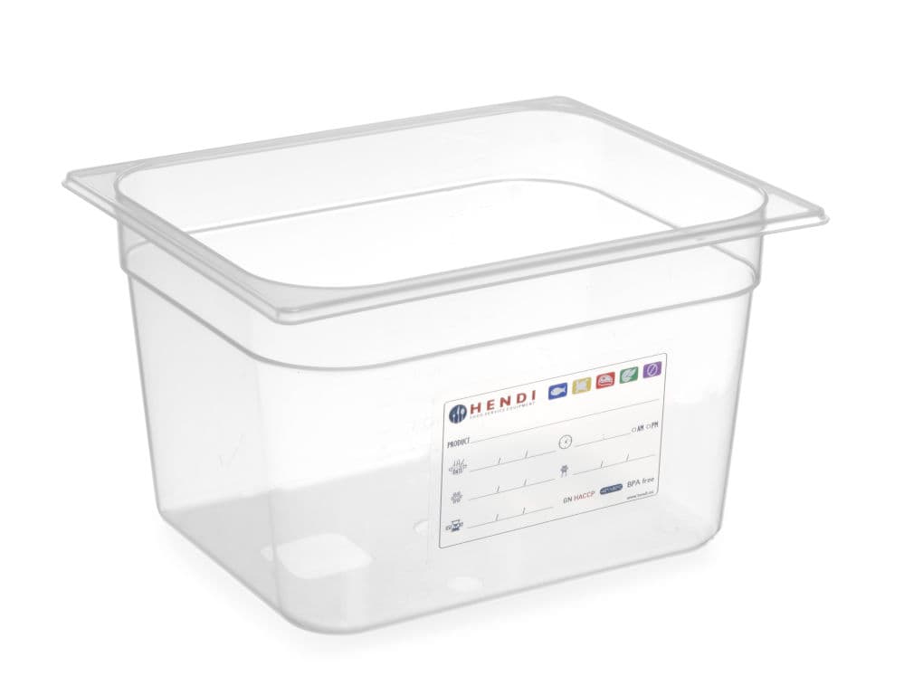 Гастроємність HACCP із поліпропілену GN 1/2 (H)150 мм 880166 Hendi - зображення 1