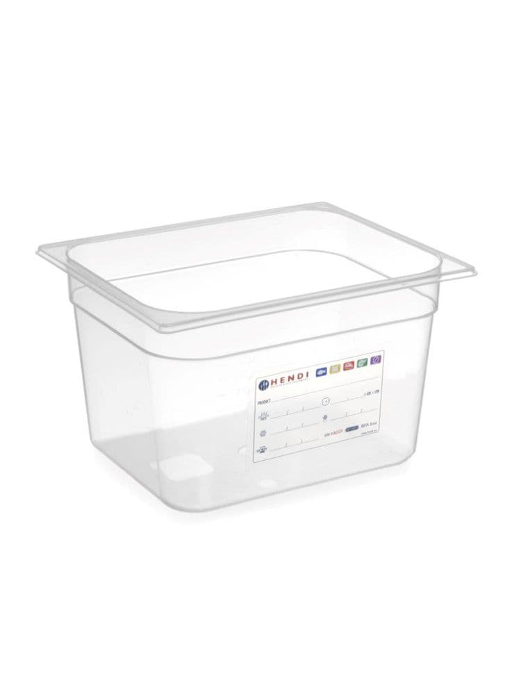 Гастроємність HACCP із поліпропілену GN 1/2 (H)100 мм 880173 Hendi PP (Polypropylene) - зображення 1