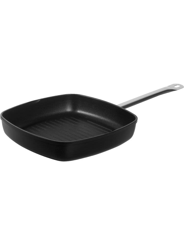 Сковорода гриль з рифленим дном Titanium Professional, 550x290x(H)55 мм 629802 Hendi Aluminium - зображення 1