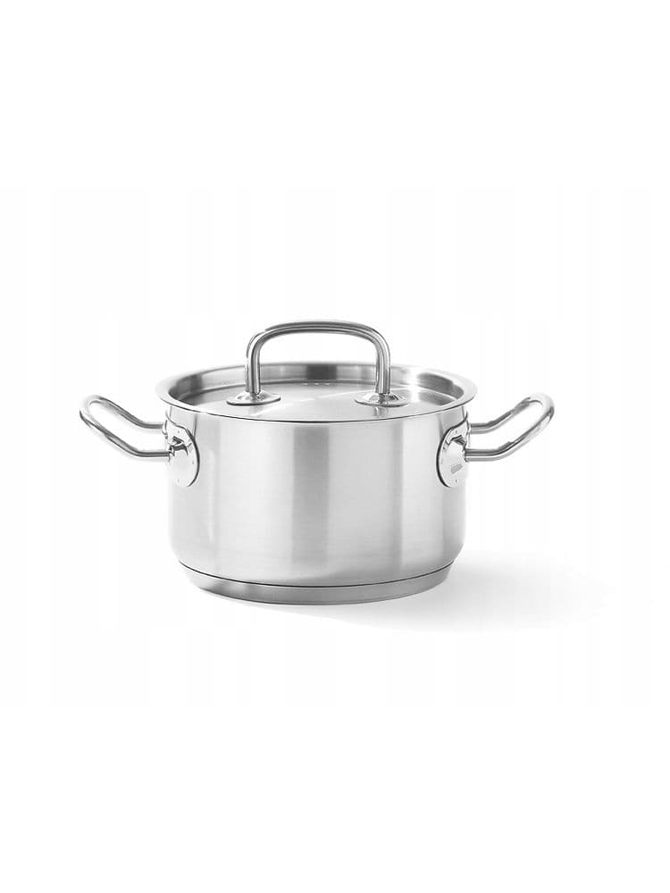 Каструля середня з кришкою Kitchen Line, 1,70 л, Ø160x(H)95 мм 836101 Hendi - зображення 1