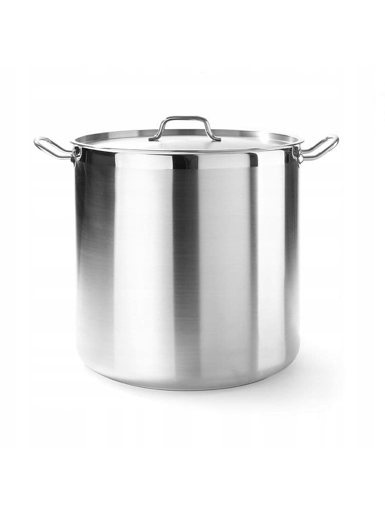 Каструля висока з кришкою Profi Line, 50 л, Ø400x(H)400 мм 832806 Hendi Aluminium;18/0 Stainless steel;18/10 Stainless steel - зображення 1