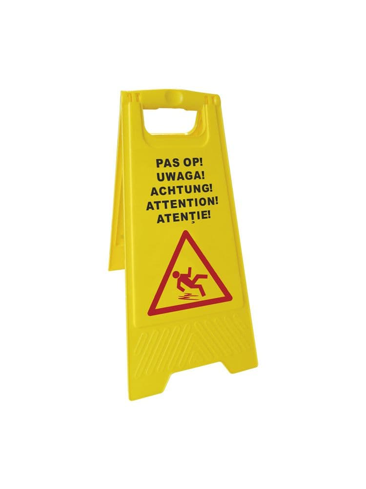 Знак інформаційний: Увага! Слизька підлога, 280x670(H) мм, PL/EN 663950 Hendi PP (Polypropylene) - зображення 1