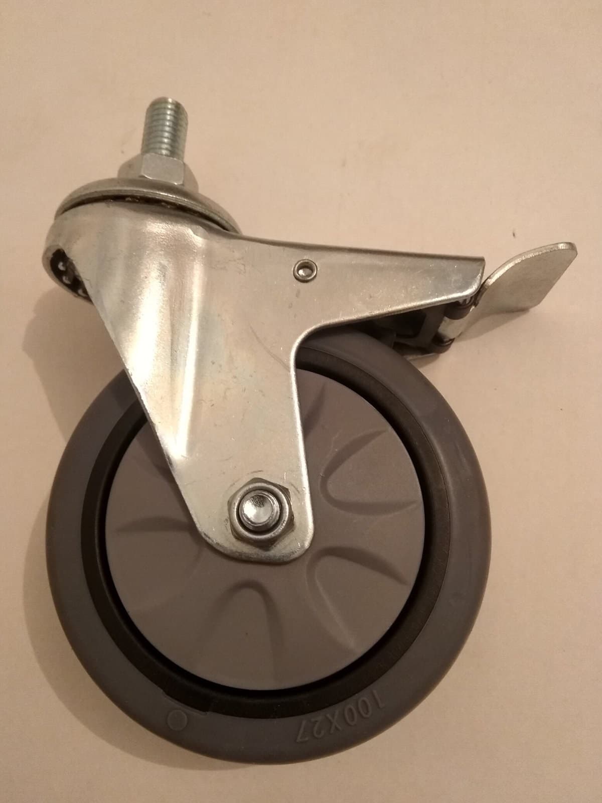 Колесо поворотне (з гальмом) до візка 810002, 810101, 810606 810033 - зображення 1