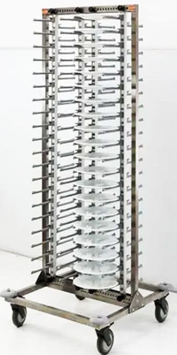 Візок для штабелювання тарілок (80шт) TIA--0080 Gastro Plast Сірий - зображення 1