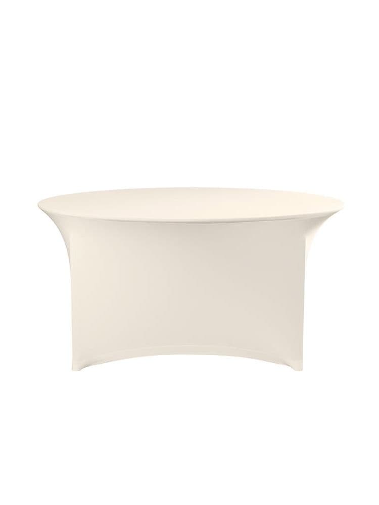 Скатертина кругла Symposium - ø1800x760 - кремова 814444 Hendi Plain Jersey 160 g/m2 90% micro polyester / 10% elastan - зображення 1