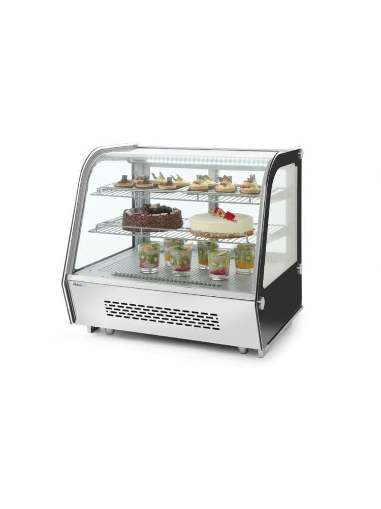 Вітрина холодильна настільна - 120 л 233702 Hendi Chrome-plated;Stainless steel - зображення 1