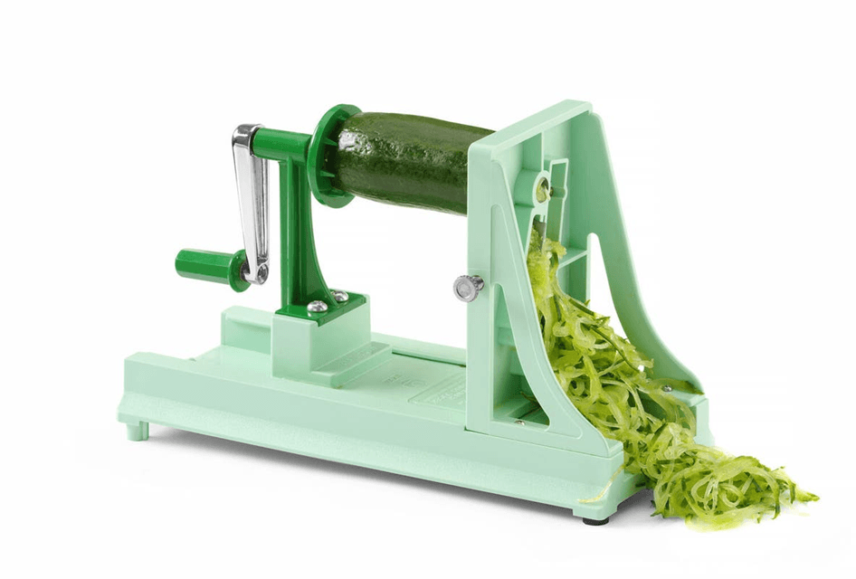 Спіральний різак для овочів Benriner, зелений, 237953, 325x115x(H)171мм - зображення 1