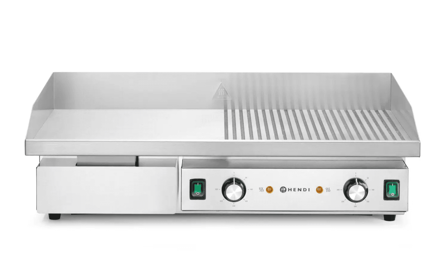 Жарочна поверхня-гриль наполовину ребриста,400В/4400Вт, 720x460x(H)241мм - зображення 1