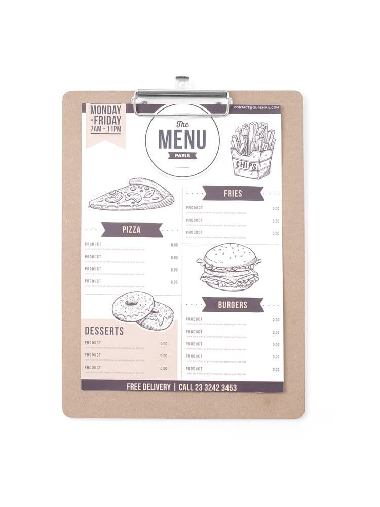 Планшет для меню - 185x245 mm 664162 Hendi - зображення 1