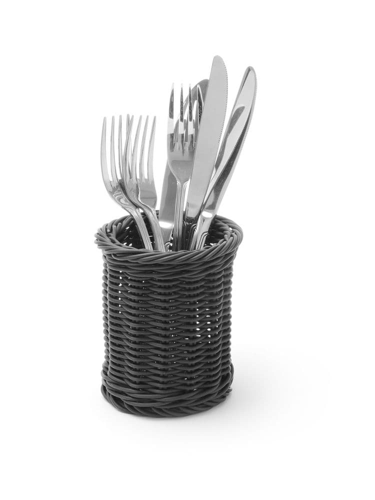 Кошик для столових приладів - чорний - ø100x(H)120 mm 426210 Hendi PP (Polypropylene) - зображення 1