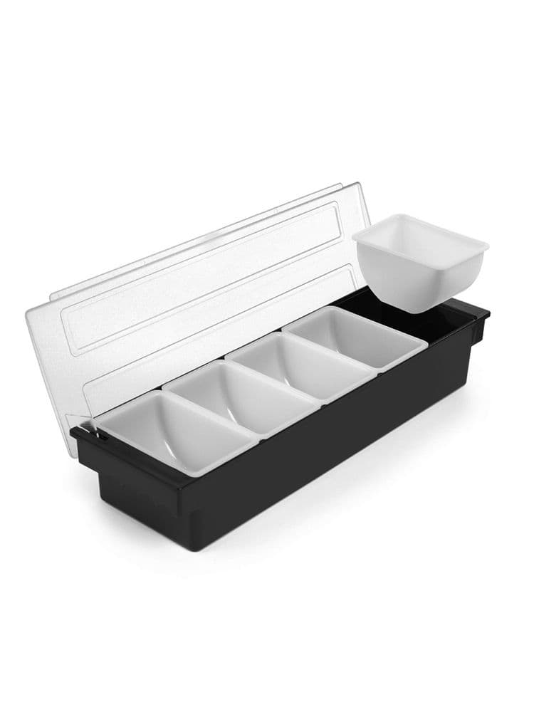 Контейнер для інгредієнтів – 5 лотків, 495x160x(H)100 мм 552131 Hendi ABS (Acrylonitril-butadieen-styrene);PC (Polycarbonate);PP (Polypropylene) - зображення 1