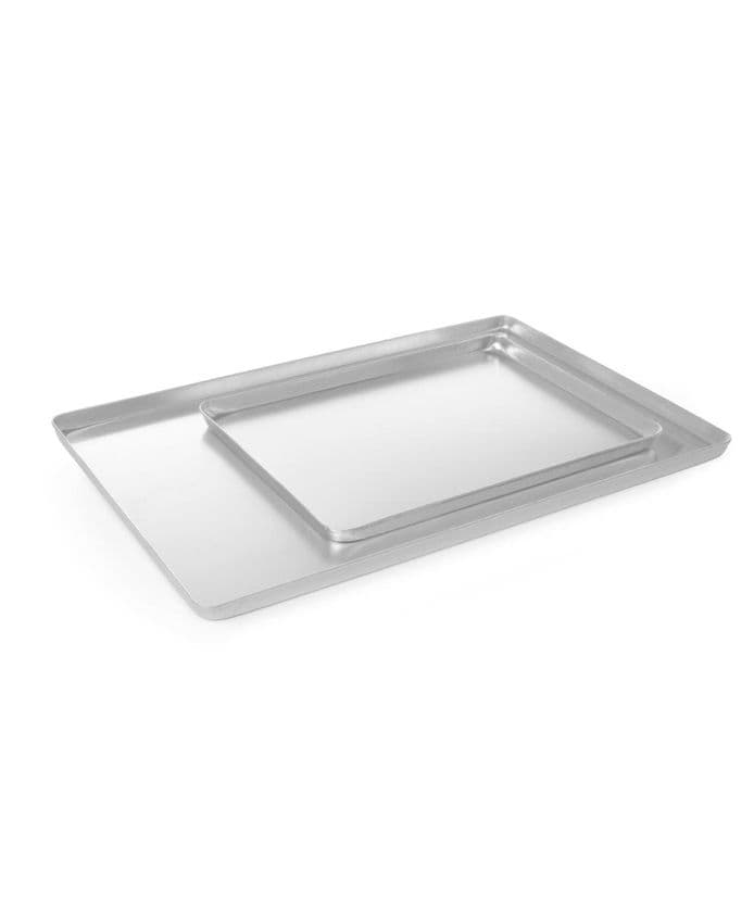 Піднос кондитерський - срібний, 300x200x(H)20 мм 808467 Hendi Aluminium - зображення 1