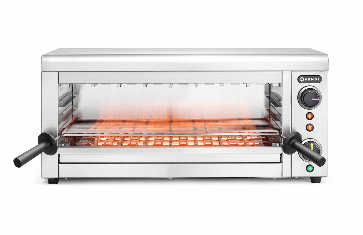 Гриль Salamander кварцовий інфрачервоний, GN 1/1, HENDI, 230V/3645W, 765x490x(H)315mm 264409 Hendi Stainless steel - зображення 1