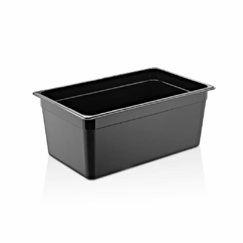Гастроємність GN 1/1 200 мм із чорного полікарбонату GNP--0011200BL Gastro Plast PC Чорний - зображення 1