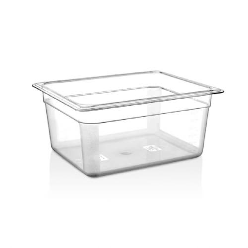 Гастроємність GN 1/2 150 мм із полікарбонату GNP--0012150PC Gastro Plast PC Прозорий - зображення 1