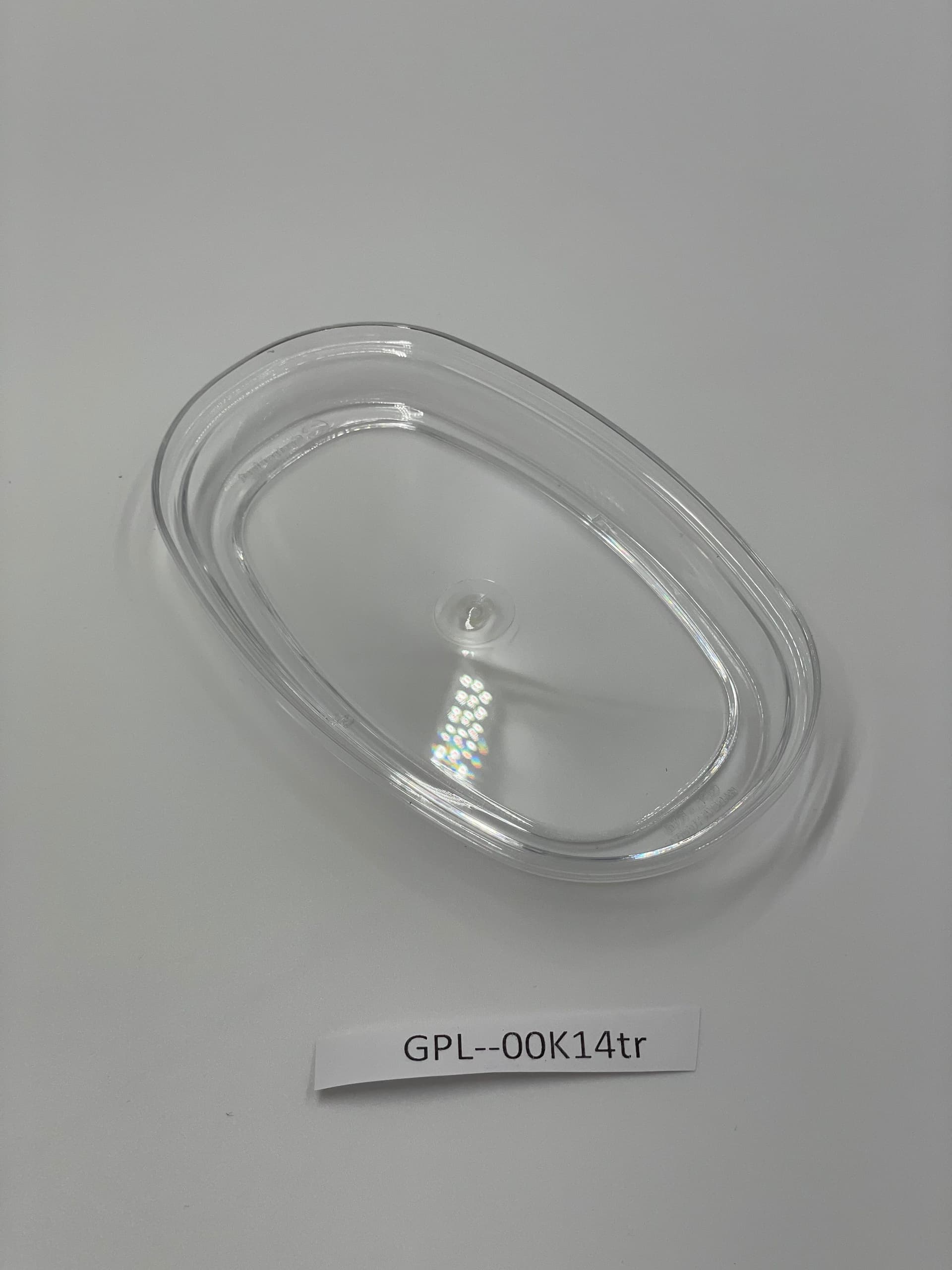 Кришка овальної тарілки, підходить для GP-00K14W GPL--00K14tr Gastro Plast PC Прозорий - зображення 1