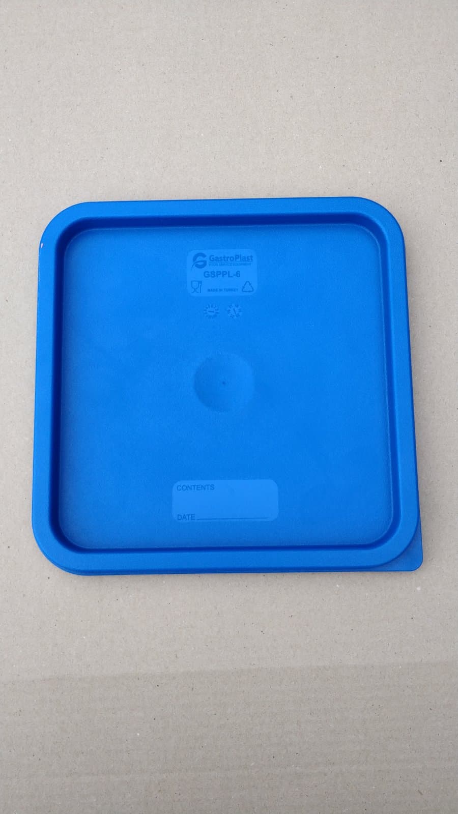 Кришка для контейнера для продуктів із поліпропілену, 5,7 л/7,6 л (синя) GSPPL--006Bl Gastro Plast PP Синій - зображення 1